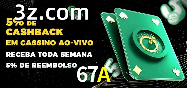 Promoções do cassino ao Vivo 67A